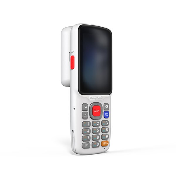 PDA导购网定制手持机：mobydata摩比信通M52手持机PDA工业级DPM手持终端PDA白色超高频RFID前面